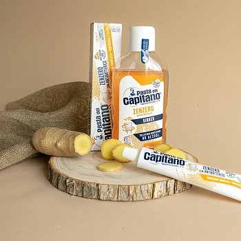 PASTA DEL CAPITANO Ополаскиватель для полости рта абсолютная защита Имбирь / Total Protection Ginger 400 мл, фото 2
