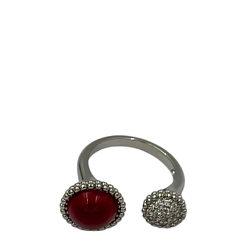 Кольцо Орешник и стразы