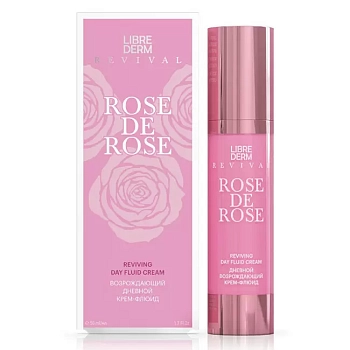 LIBREDERM Крем-флюид дневной возрождающий для лица / ROSE DE ROSE 50 мл, фото 2