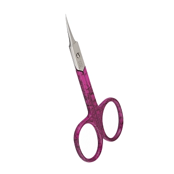 Ножницы для кутикулы зауженные лезвия плечики пурпурное покрытие