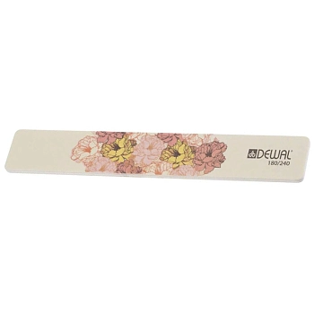 DEWAL PROFESSIONAL Пилка для ногтей Design Edition, широкая 180/240 18 см, фото 2