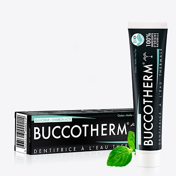 BUCCOTHERM Паста зубная с углем и термальной водой / BUCCOTHERM 75 мл, фото 5