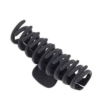 DEWAL BEAUTY Заколка-краб для волос большая, овал, черная 1 шт, фото 2