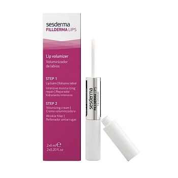 SESDERMA Бальзам для губ мгновенного действия + крем-активатор / FILLDERMA LIPS (step I + step II) 2*6 мл, фото 2