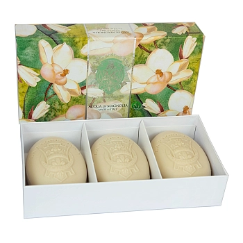 LA FLORENTINA Набор мыла свежая магнолия / Fresh Magnolia 3*150 гр, фото 2