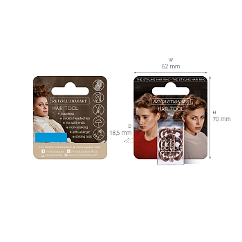 Резинка для волос с подвесом / invisibobble NANO Pretzel Brown
