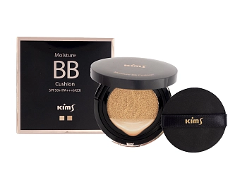 KIMS Средство тональное BB-кушон SPF50+/PA+++(#23, ), светло-бежевый / Moisture BB Cushion 2 х 15 гр, фото 4