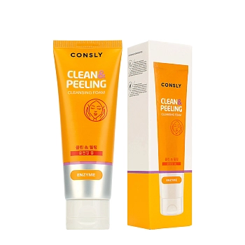 CONSLY Пенка для умывания энзимная обновляющая с папаином / Consly Clean&Peeling 120 мл, фото 2
