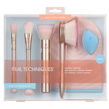 Набор кистей для нанесения макияжа и бронзирующих средств / Real Techniques Endless Summer Kit