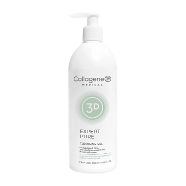 MEDICAL COLLAGENE 3D Гель очищающий для лица / EXPERT PURE 500 мл, фото 1