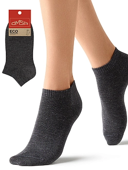 OMSA Носки укороченные с люрексом Grigio Scuro Melange 35-38 / ECO 255, фото 2