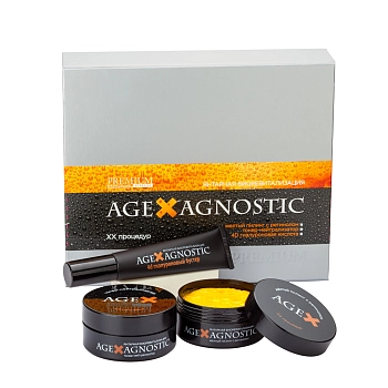 Набор Янтарная Биоревитализация (желтый пилинг 100 мл + тонер-нейтрализатор 100 мл + бустер 50 мл) AGE X AGNOSTIC