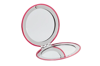 KAIZER Зеркало круглое, красное, металл, диаметр 70 мм, фото 2