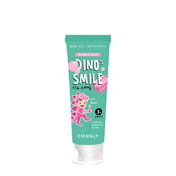 Паста зубная детская гелевая c ксилитом и вкусом жвачки / Consly Dino's Smile 60 гр