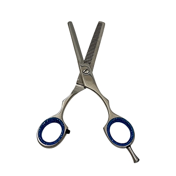 IWOU PROFESSIONAL Ножницы парикмахерские филировочные 6,0 с бирюзовыми ручками, фото 2