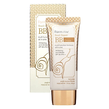 FARMSTAY BB-крем восстанавливающий с муцином улитки / SNAIL REPAIR 50 гр, фото 2