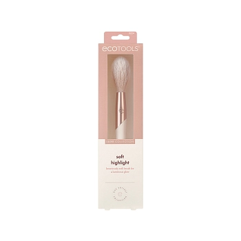 ECOTOOLS Кисть для хайлайтера / Luxe Soft Highlight Brush, фото 2