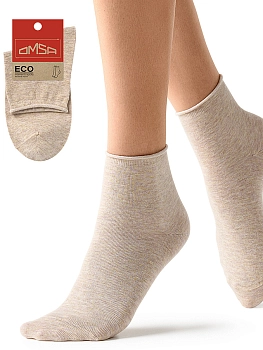 OMSA Носки с люрексом, борт руликом, Beige Melange 35-38 / ECO 256, фото 2