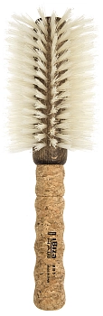 Щетка круглая для укладки волос, осветленная щетина, диаметр 80 мм (пробка)