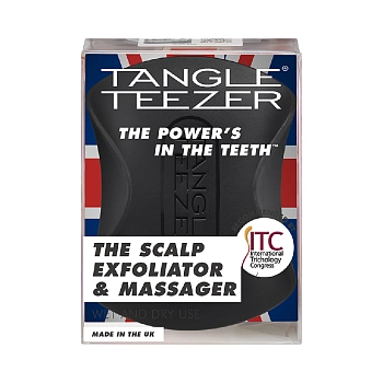 TANGLE TEEZER Щетка для массажа головы / The Scalp Exfoliator and Massager Onyx Black, фото 3