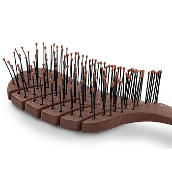 KOSMO SHTUCHKI Расчёска лепестковая 5439-M2, коричневая / KOSMO SHTUCHKI, фото 4