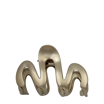 Краб для волос Волна серебро 5,5*3,5см