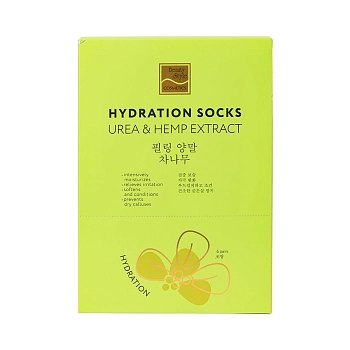 BEAUTY STYLE Носочки увлажняющие для педикюра / UREA & HEMP EXTRACT 6 пар, фото 2