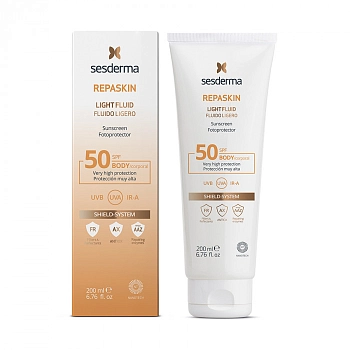 SESDERMA Крем-гель солнцезащитный / Repaskin Light Fluid SPF 50 200 мл, фото 2