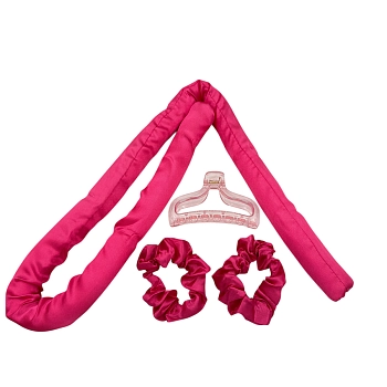 IWOU PROFESSIONAL Набор для волос (краб+бигуди текстильные ленты+резинки 2 шт), фото 7