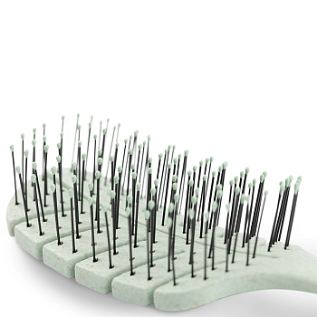 KOSMO SHTUCHKI Расчёска лепестковая малая 5438-M2, зеленая / KOSMO SHTUCHKI, фото 4