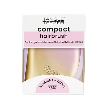 TANGLE TEEZER Расческа для волос / Compact Styler Sweet Lilac & Yellow Chrome, фото 7
