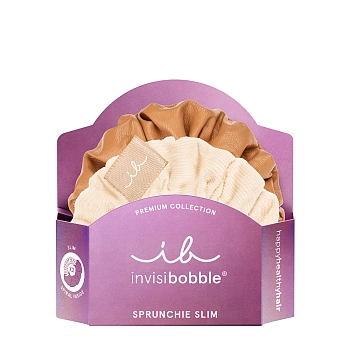 Резинка-браслет для волос / invisibobble SPRUNCHIE SLIM PREMIUM Crème de Caramel