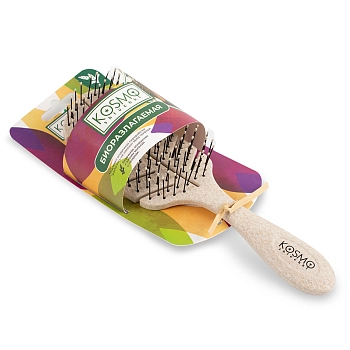 KOSMO SHTUCHKI Расчёска лепестковая малая 5438-M2, бежевая / KOSMO SHTUCHKI, фото 2