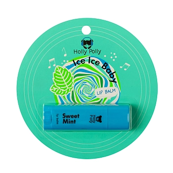 HOLLY POLLY Бальзам для губ, сладкая мята / Ice Ice Baby 4,8 гр, фото 3