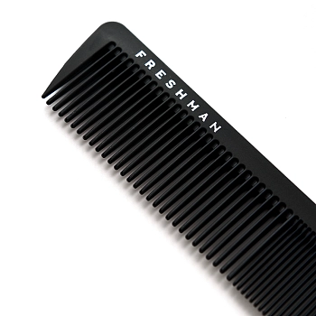 FRESHMAN Расческа-гребень комбинированная для моделирования и стрижки, размер L / Collection Carbon, фото 2