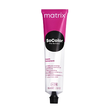 MATRIX 5A краситель перманентный аммиачный, светлый шатен пепельный / SoColor Pre-Bonded 90 мл, фото 2
