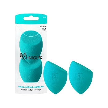 REAL TECHNIQUES Набор спонжей для макияжа, 2 шт / Real Techniques Miracle Airblend Sponges, фото 2