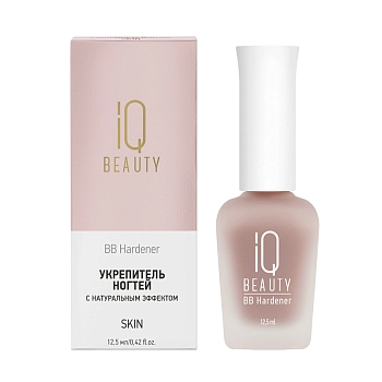 IQ BEAUTY Укрепитель тонирующий для ногтей с натуральным эффектом / BB Hardener Skin 12,5 мл, фото 2