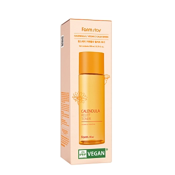 FARMSTAY Тонер балансирующий для лица с календулой / Calendula Relief Toner 200 мл, фото 2