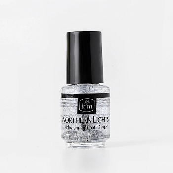 INM Сушка-закрепитель лака голографическая, серебро / Northern Lights Silver 3,5 мл, фото 2