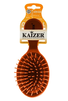 KAIZER Расческа массажная малая, пластик, оранжевая, фото 4