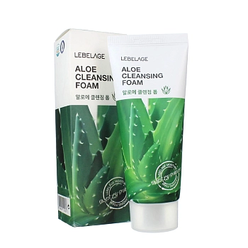 LEBELAGE Пенка для умывания увлажняющая с экстрактом алоэ / Lebelage Aloe Cleansing Foam 100 мл, фото 2
