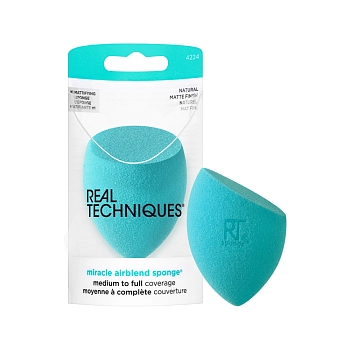 REAL TECHNIQUES Спонж для макияжа / Real Techniques Sponge+ Miracle Airblend Sponge, фото 2