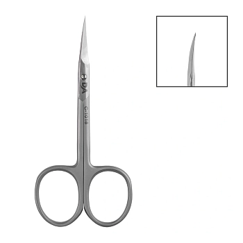 DR. ALEX Ножницы для кутикулы C-1018, студийная заточка, длина лезвия 24 мм, фото 2