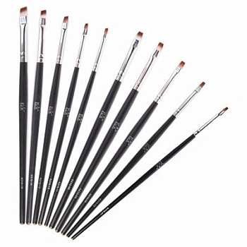 IRISK PROFESSIONAL Кисть скошенная для геля, искусственный ворс, в тубе № 3, фото 2