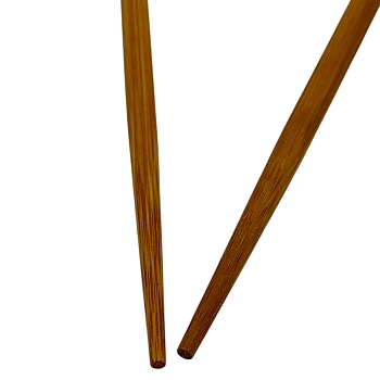 IWOU PROFESSIONAL Шпильки деревянные для волос темно-коричневые 2шт, фото 3