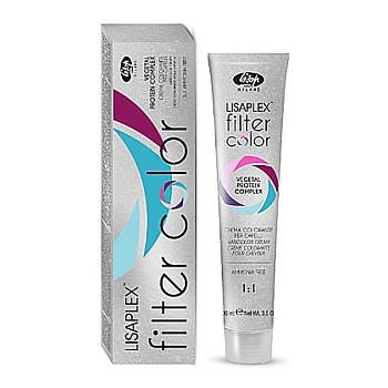 LISAP MILANO Краситель-фильтр кремово-гелевый безаммиачный, пепельный металлик / Lisaplex Filter Color 100 мл, фото 2