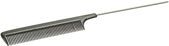 Расческа хвост мет. черная 21.5 см