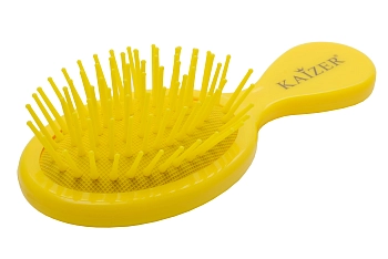KAIZER Расческа массажная малая, пластик, желтая, фото 3