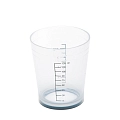 Стакан мерный с резинкой на дне (белый) 135 мл